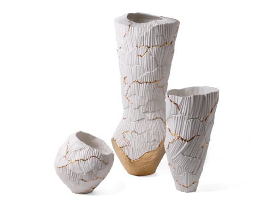 Ваза Fos Ceramiche ANEMOS GOLD