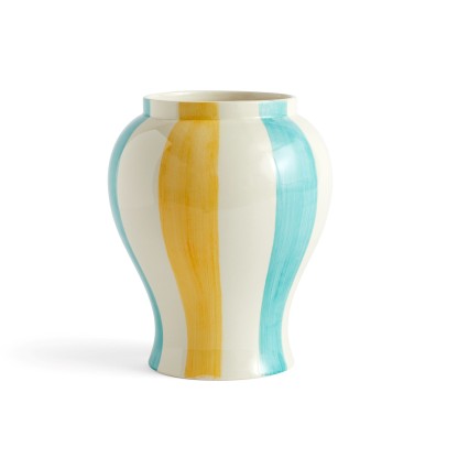 Ваза Hay SOBREMESA STRIPE GREEN &amp; YELLOW