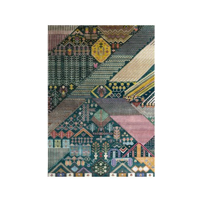 Ковер Jaipur Rugs MEHENDI LES-951 Irish Jade/Leather Brown