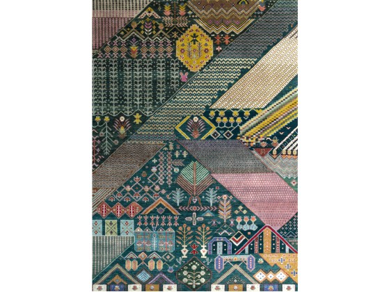 Ковер Jaipur Rugs MEHENDI LES-951 Irish Jade/Leather Brown