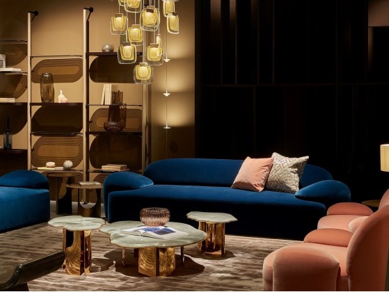 Диван в обивке бархат - Paolo Castelli AMA