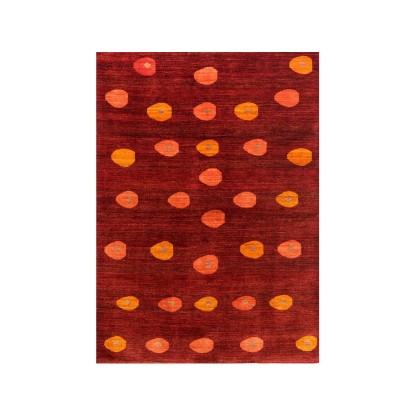 Ковер Zollanvari ELLIPSE PINK &amp; ORANGE ON DEEP RED