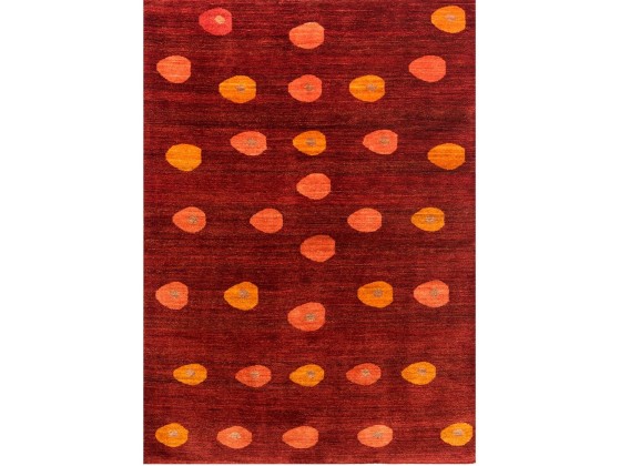 Ковер Zollanvari ELLIPSE PINK &amp; ORANGE ON DEEP RED