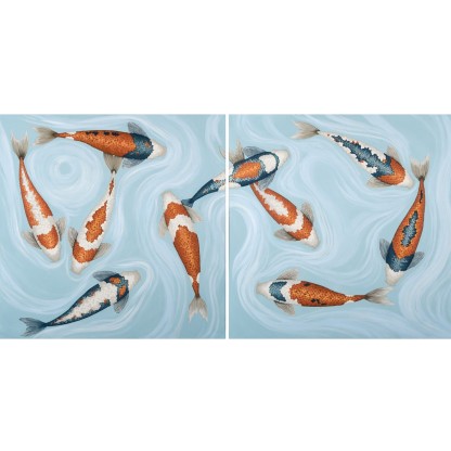 Картина NOVOCUADRO ART COMPANY Koi Pacific I &amp; II