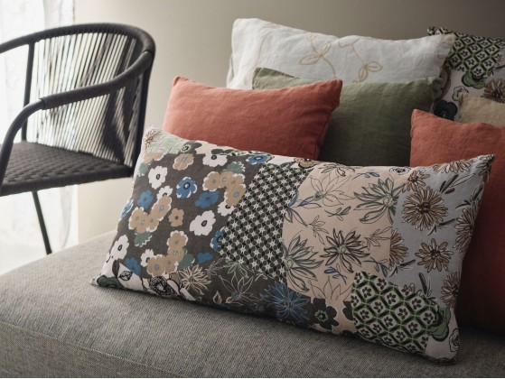 Диванные подушки LA FABBRICA DEL LINO PATCHWORK FLOREALE