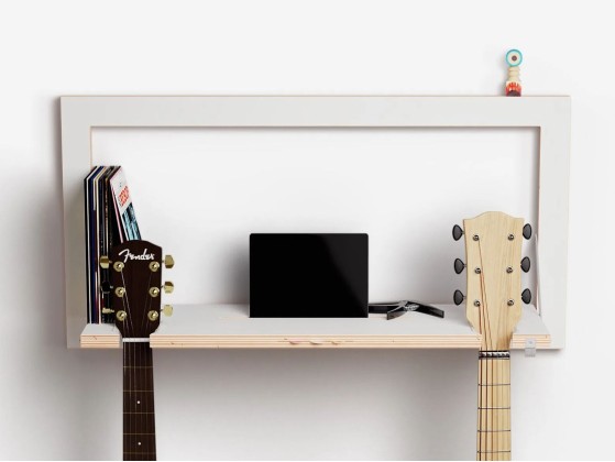 Полки AMBIVALENZ FLPPS GUITARHNG 80x40-1 - WHITE