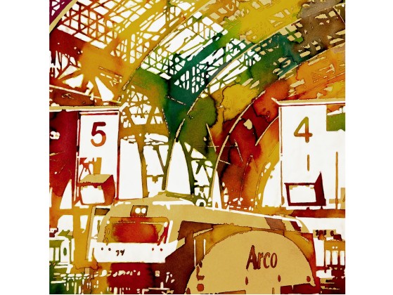 Плакат ARTDESIGNBOX ESTACION DE FRANCIA FUGA 54