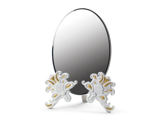 Зеркало Lladro VANITY MIRROR GOLDEN LUSTRE &amp; WHITE