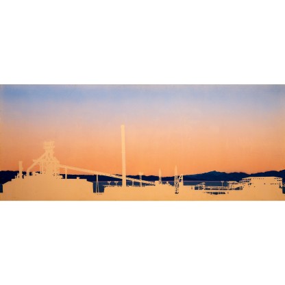 Плакат ARTDESIGNBOX ACCIAIERIE DI PIOMBINO ARANCIO