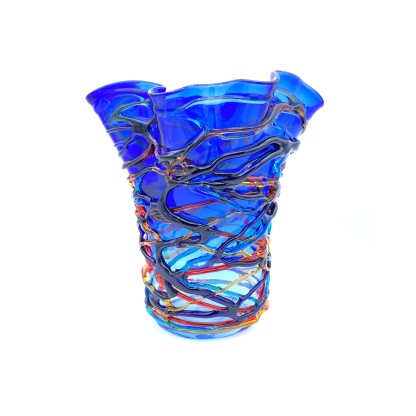 Ваза YourMurano CHROMA FLY BLUE