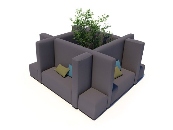 Садовый диван IKONO OFFICE CUBE S