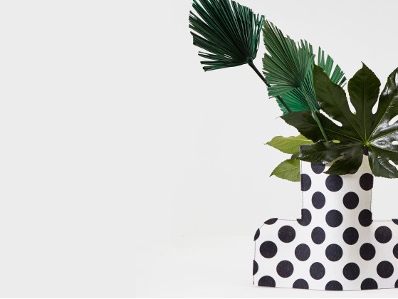 Ваза Sancal FLOWER POWER L MONOCHROME 01