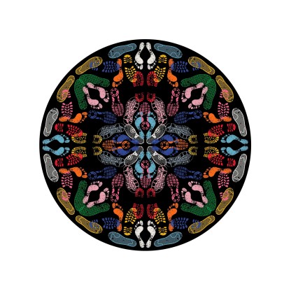 Ковер In Stock QEEBOO - LET'S DANCE HUMAN TRACES