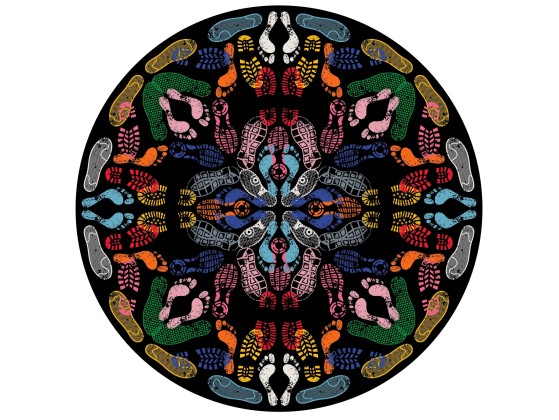 Ковер In Stock QEEBOO - LET'S DANCE HUMAN TRACES