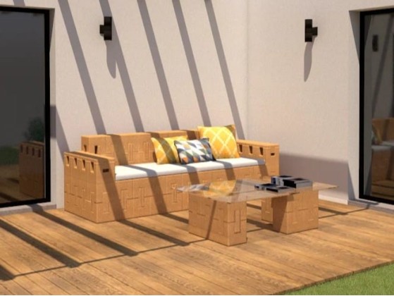 Садовый диван Corkbrick Europe COMPORTA