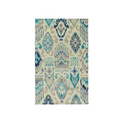 Ковер Jaipur Rugs LCA-03 Antique White/Light Turquoise