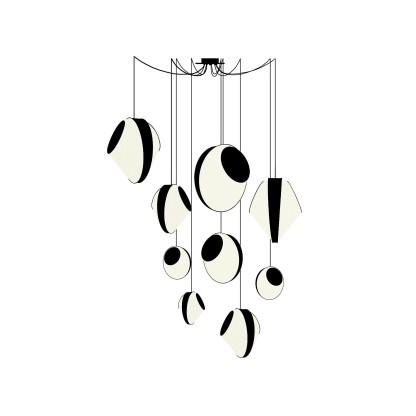 Подвесные светильники DESIGNHEURE REEF 9 MIXTE