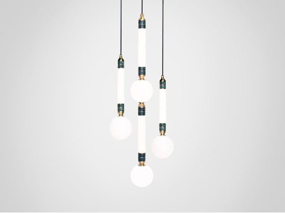 Подвесные светильники Marc Wood Studio GREENSTONE CLUSTER 3