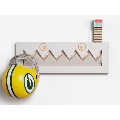 Вешалка для детей AMBIVALENZ FLPPS MONSTERHNG 60x20-1 - WHITE