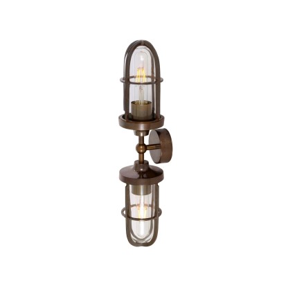 Настеннопотолочные светильники Mullan Lighting CLAYTON DOUBLE WELL GLASS WALL LIGHT