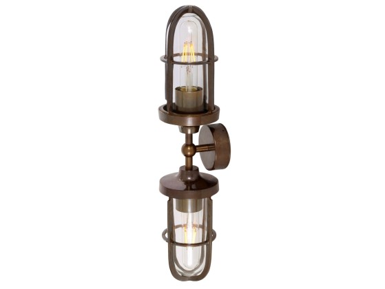 Настеннопотолочные светильники Mullan Lighting CLAYTON DOUBLE WELL GLASS WALL LIGHT