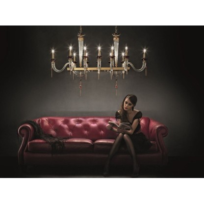 Подвесные светильники Euroluce Lampadari JULIENNE AXIS 12