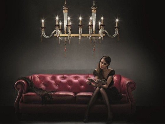 Подвесные светильники Euroluce Lampadari JULIENNE AXIS 12