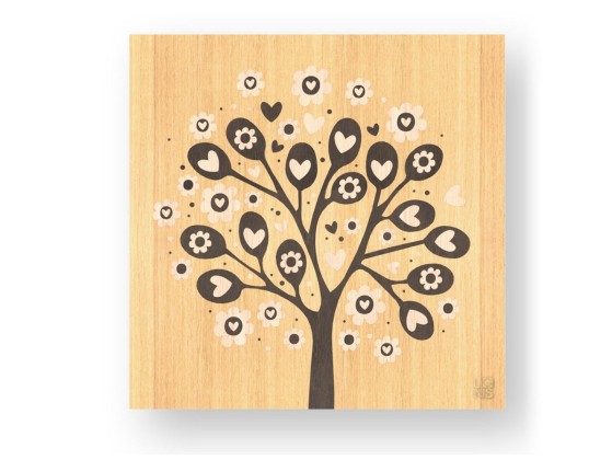 Картина LIGNIS® TREE OF HEARTS WARM