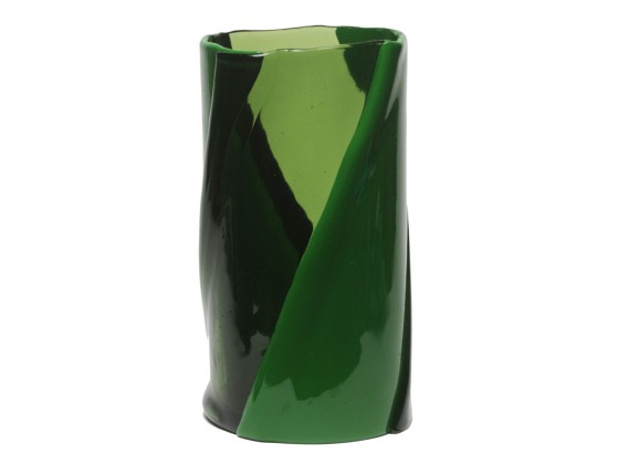 Ваза зеленая Corsi Design TWIRL L