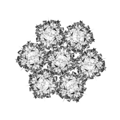 Подвесные светильники Slamp VELI 7 SILVER