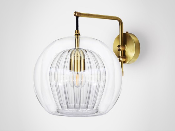 Бра - настенная лампа Marc Wood Studio PLEATED CRYSTAL CLEAR