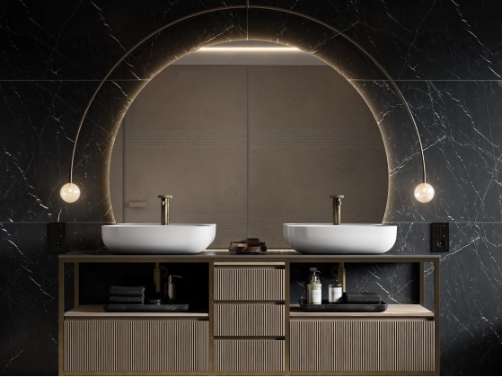 Зеркало для ванной комнаты MOMA Design MOON/HALF MOON