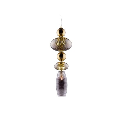 Подвесные светильники Euroluce Lampadari HARMONY BIG FUM BROWN