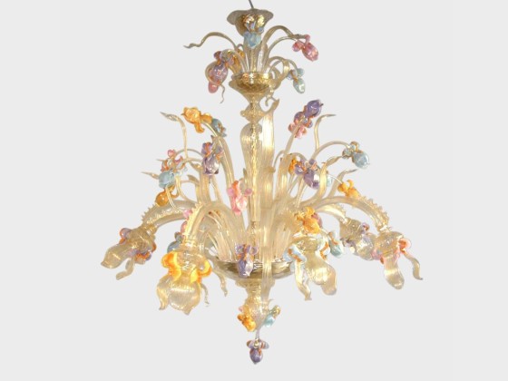 Подвесные светильники Sogni Di Cristallo VAN GOGH IRIS GOLD