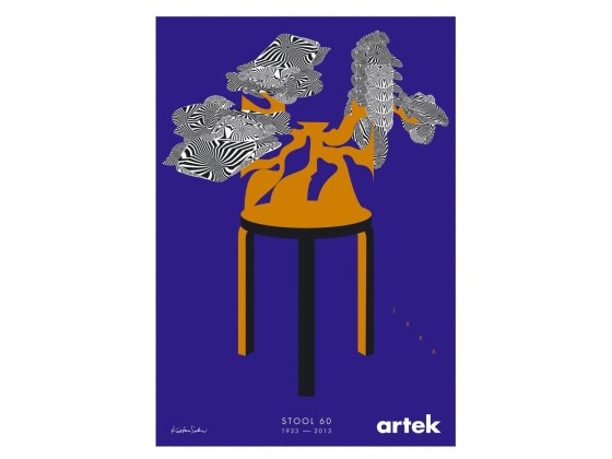 Плакат Artek STOOL 60 ANNIVERSARY POSTER