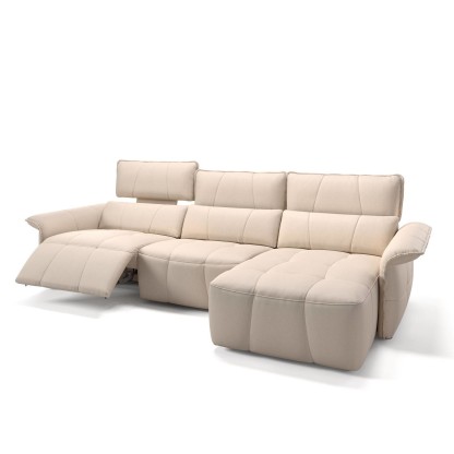 Диван в молочной коже Sofanella ADRIA