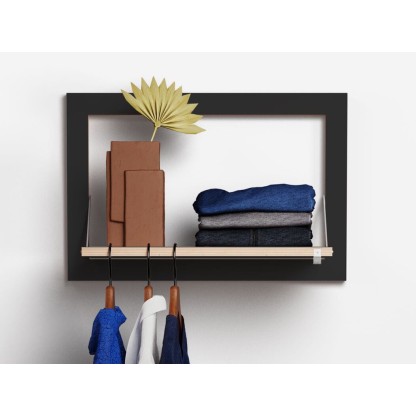 Вешалка AMBIVALENZ FLPPS HNGRAIL 60x40-1 - BLACK