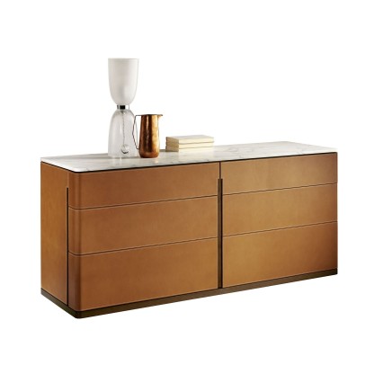 Комод в коже Poltrona Frau FIDELIO