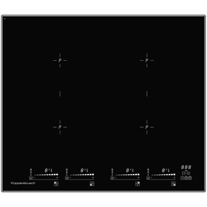 Индукционная варочная панель Kuppersbusch KI 6800.0 SF фацет