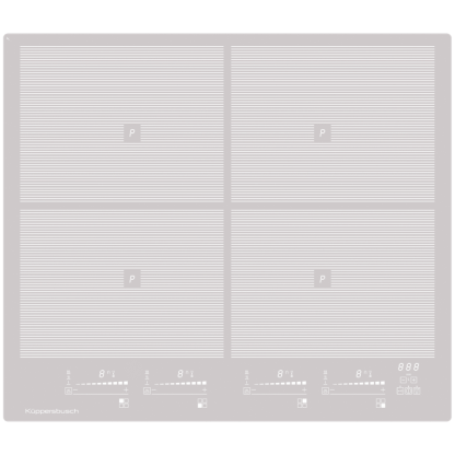 Индукционная варочная панель Kuppersbusch KI 6800.0 GE стальная рамка