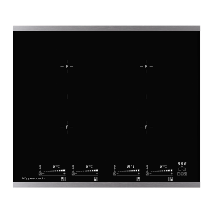 Индукционная варочная панель Kuppersbusch KI 6800.0 SE стальная рамка