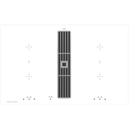 Индукционная варочная панель с вытяжкой Kuppersbusch KMI 8500.0 WR