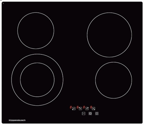 Электрическая варочная панель Kuppersbusch KE 6310.0 SE стальная рамка