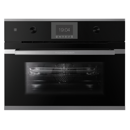 Компактный духовой шкаф с микроволнами Kuppersbusch CBM 6350.0 S3 Silver Chrome