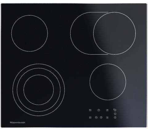 Электрическая варочная панель Kuppersbusch KE 6130.1 SE стальная рамка