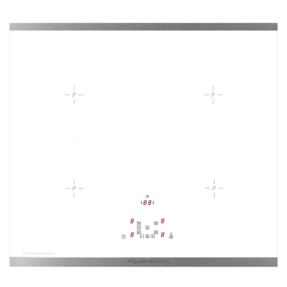Индукционная варочная панель Kuppersbusch KI 6520.0 WE стальная рамка