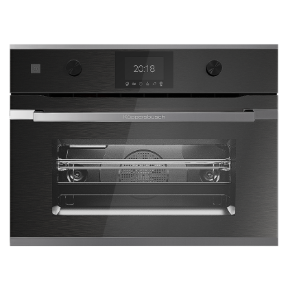 Компактный духовой шкаф с микроволнами Kuppersbusch CBM 6350.0 GPH 3 Silver Chrome