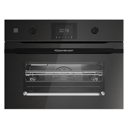 Компактный духовой шкаф с микроволнами Kuppersbusch CBM 6350.0 GPH 6 Black Steel