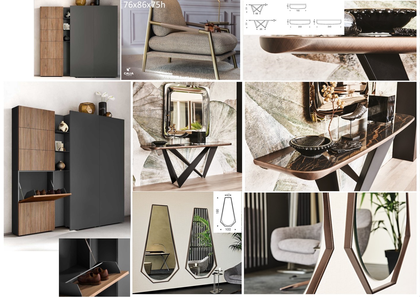 Как обустроить современную прихожую? Готовые коллажи -дизайнеру на заметку! 