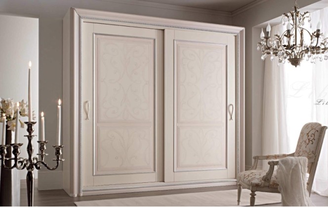 Шкаф - купе в спальню бежевого цвета Liberty